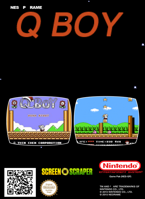 Q-boy (Homebrew) — Box back